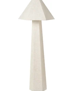 Lampada da pavimento DEMBI Lino sintetico Beige chiaro
