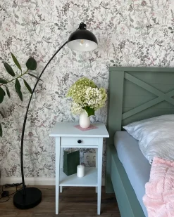 Lampada da pavimento DINTEL Metallo Nero