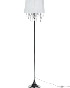 Lampada da pavimento EVANS Metallo Bianco