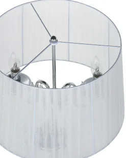 Lampada da pavimento EVANS Metallo Bianco