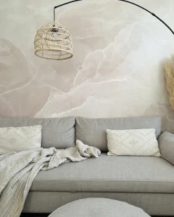 Lampada da pavimento GUAVIARE Rattan Beige