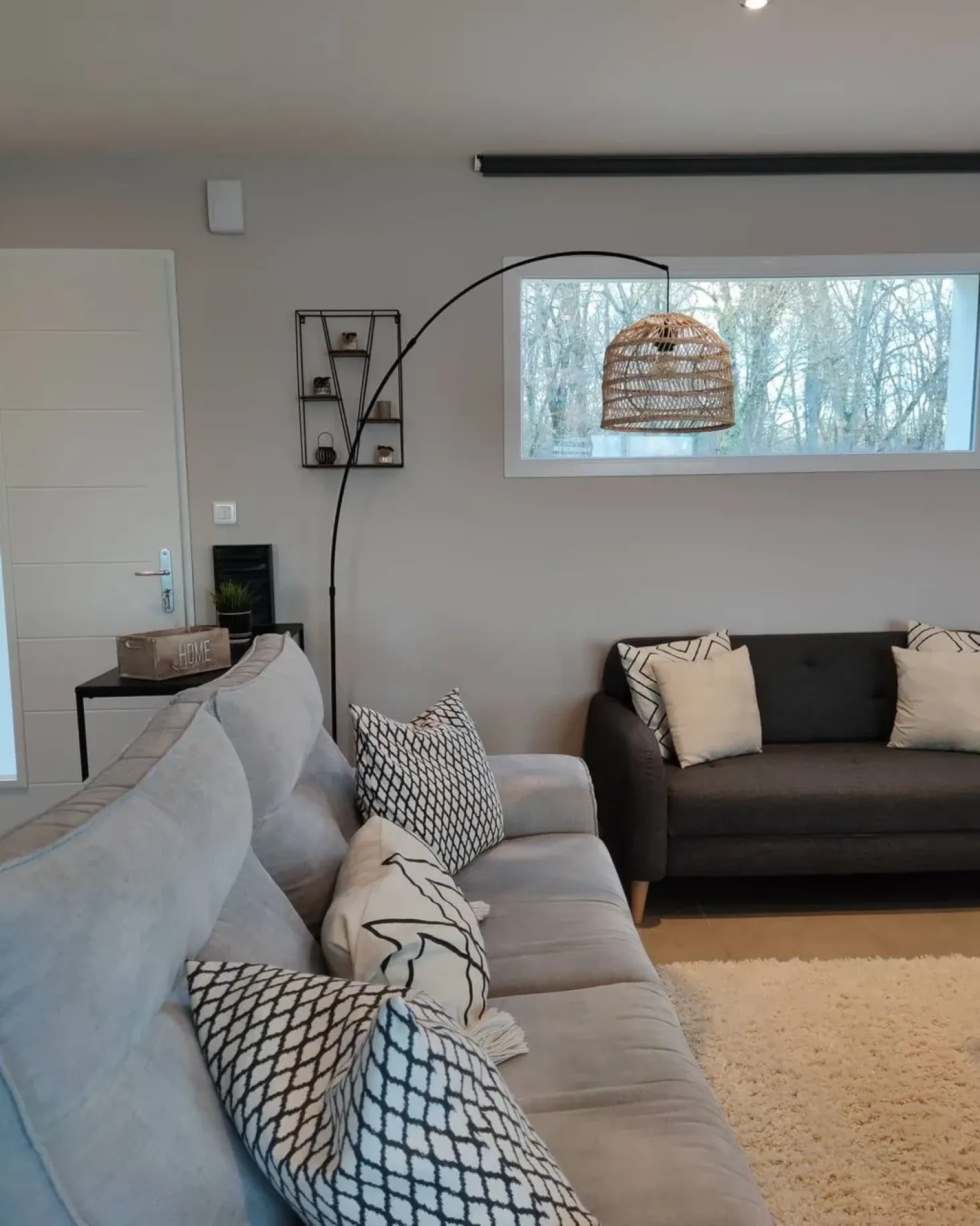 Lampada da pavimento GUAVIARE Rattan Beige