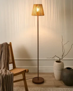 Lampada da pavimento HANGER Metallo Marrone