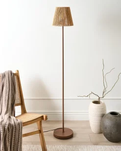 Lampada da pavimento HANGER Metallo Marrone