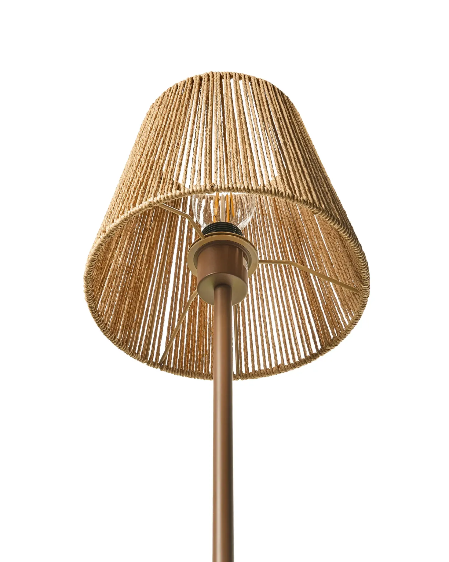 Lampada da pavimento HANGER Metallo Marrone