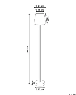 Lampada da pavimento HANGER Metallo Marrone