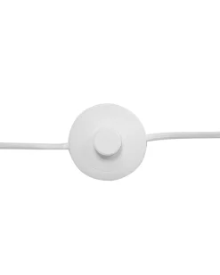 Lampada da pavimento HETTON Regolabile Legno di quercia Bianco