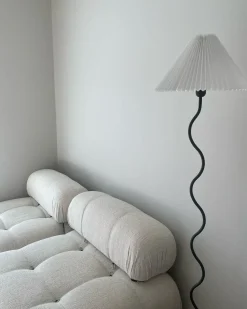Lampada da pavimento JIKAWO Metallo Nero