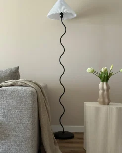 Lampada da pavimento JIKAWO Metallo Nero
