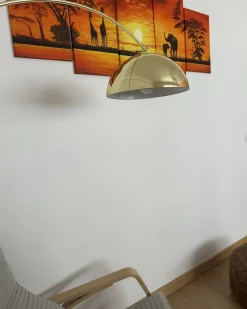 Lampada da pavimento KAMA Metallo Oro