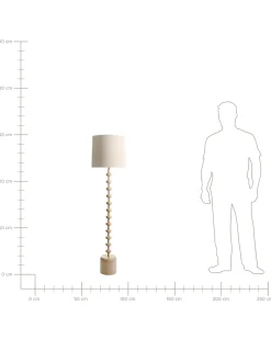 Lampada da pavimento KRIOS Metallo Marrone chiaro