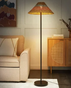 Lampada da pavimento KYOGA Corda di carta Beige