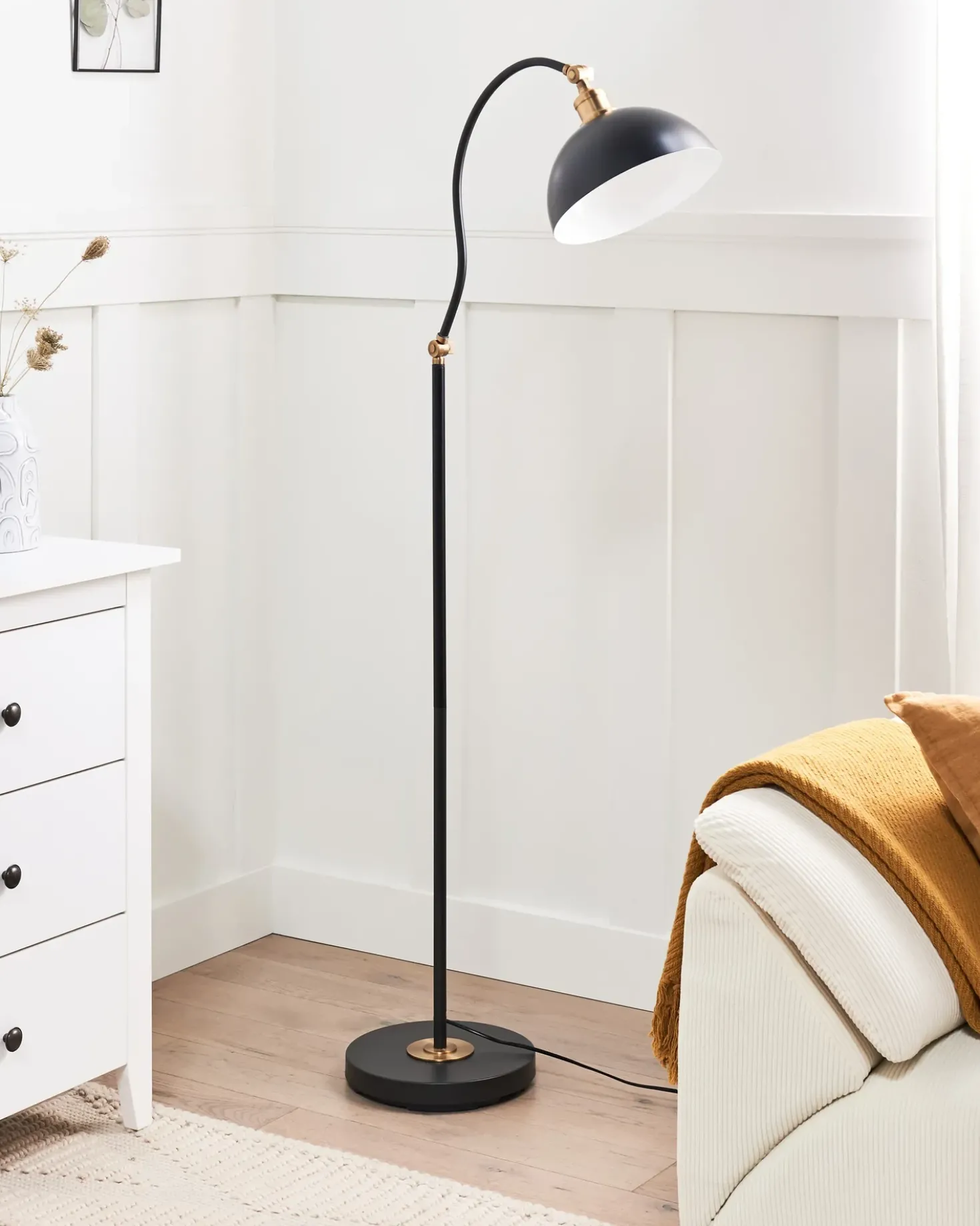 Lampada da pavimento LENNON Regolabile Metallo Nero