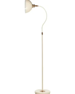 Lampada da pavimento LENNON Regolabile Metallo Beige chiaro