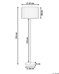 Lampada da pavimento LOURENS Metallo Marrone chiaro