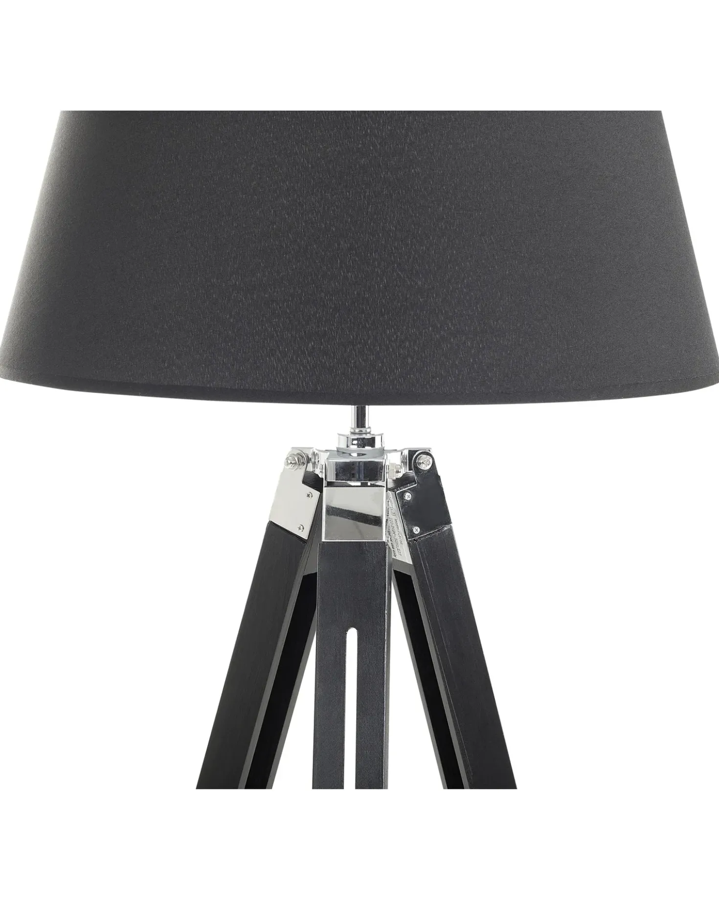 Lampada da pavimento MADEIRA Legno di pino Nero