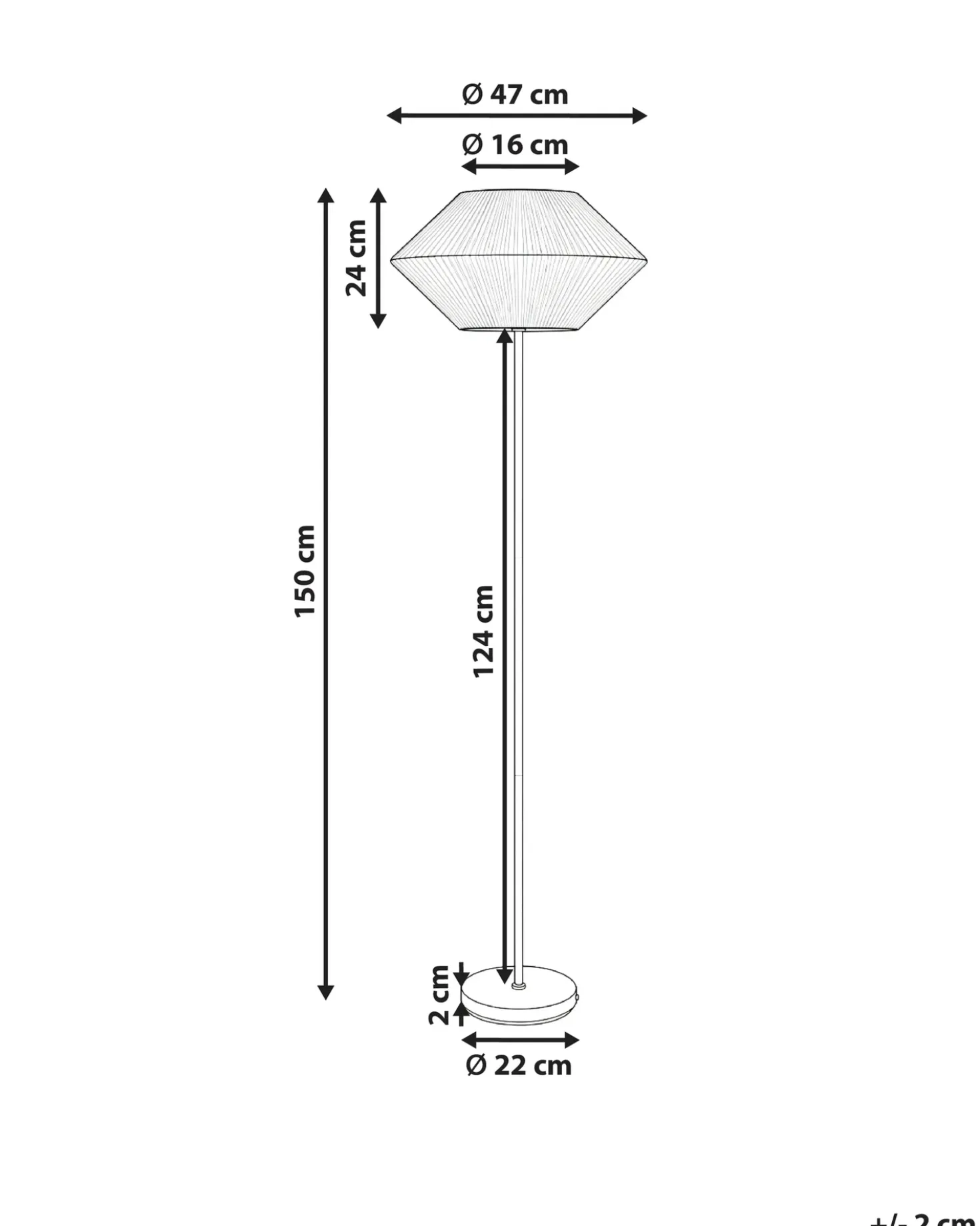 Lampada da pavimento MAKETSI Metallo Nero