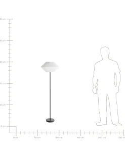 Lampada da pavimento MAKETSI Metallo Nero