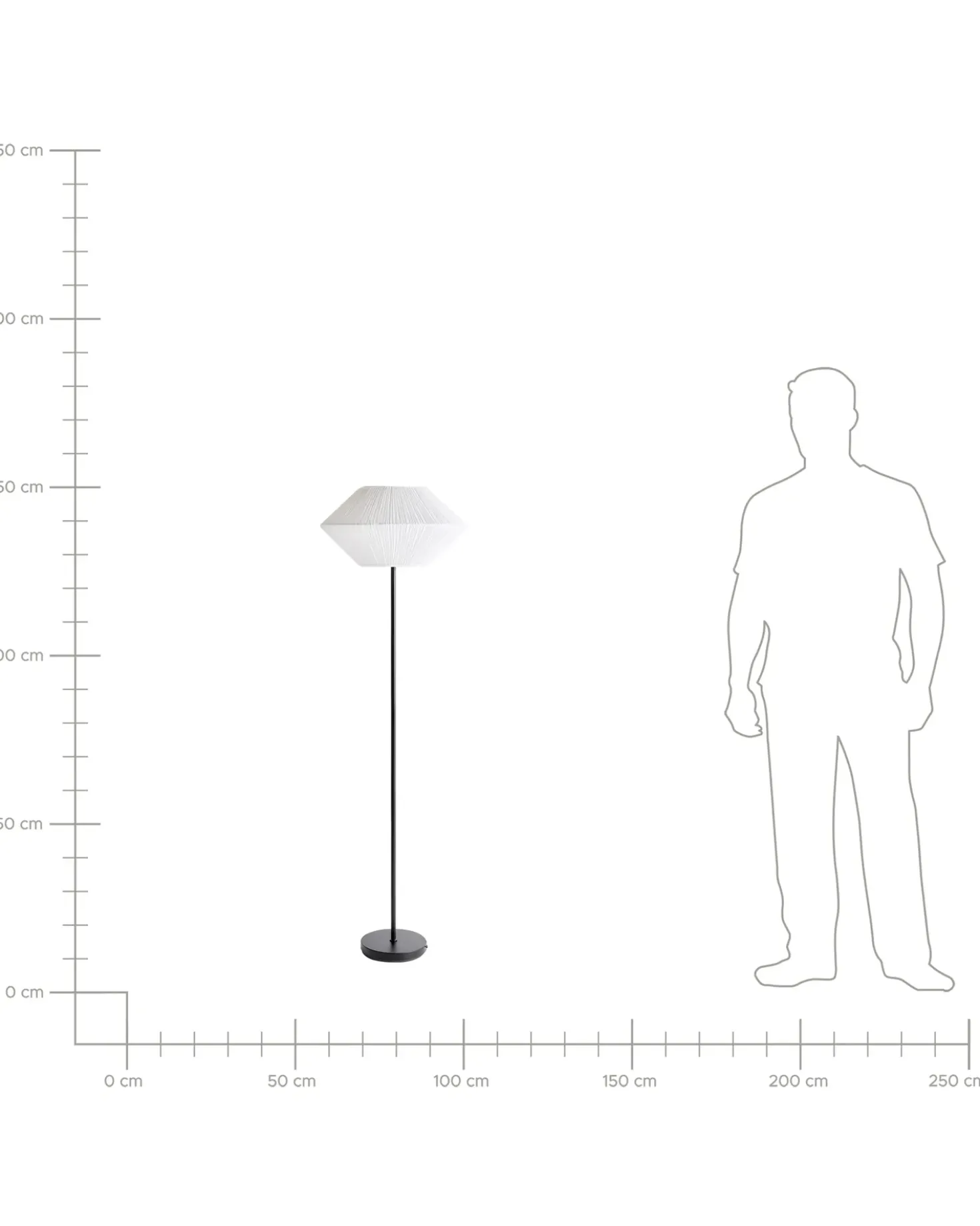 Lampada da pavimento MAKETSI Metallo Nero