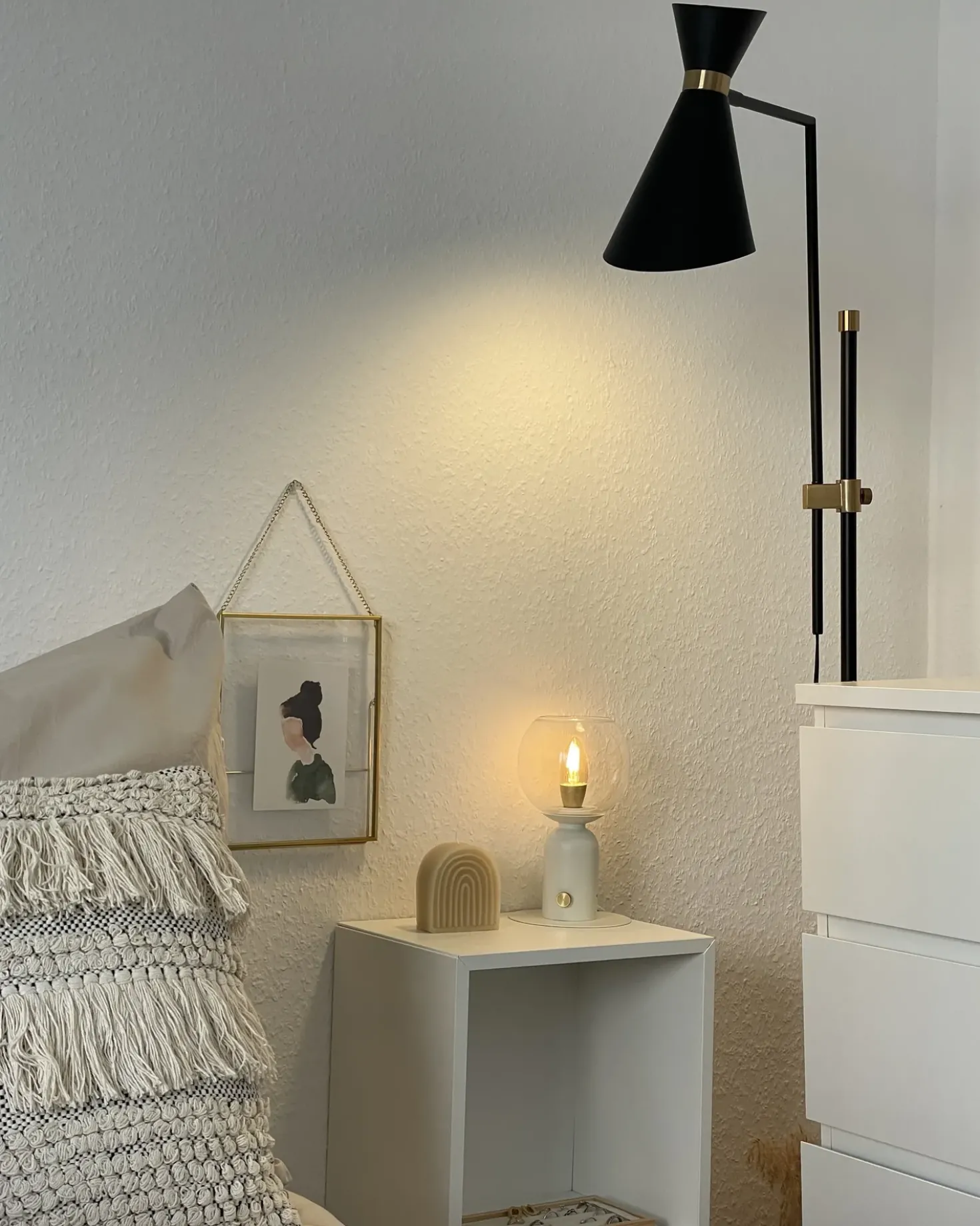 Lampada da pavimento MELAWI Metallo Nero