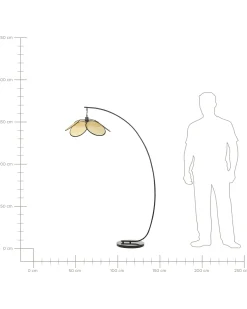 Lampada da pavimento MERRICA Metallo Nero