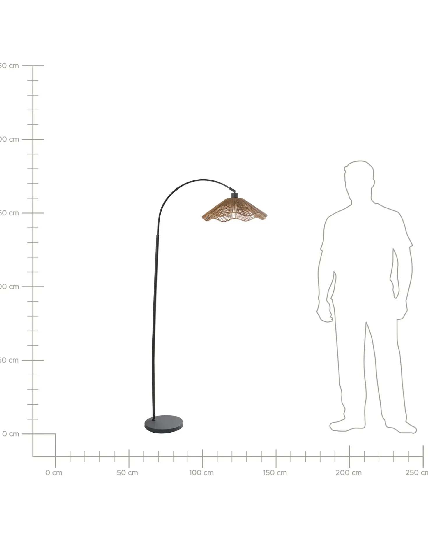 Lampada da pavimento MIGORI Carta Naturale