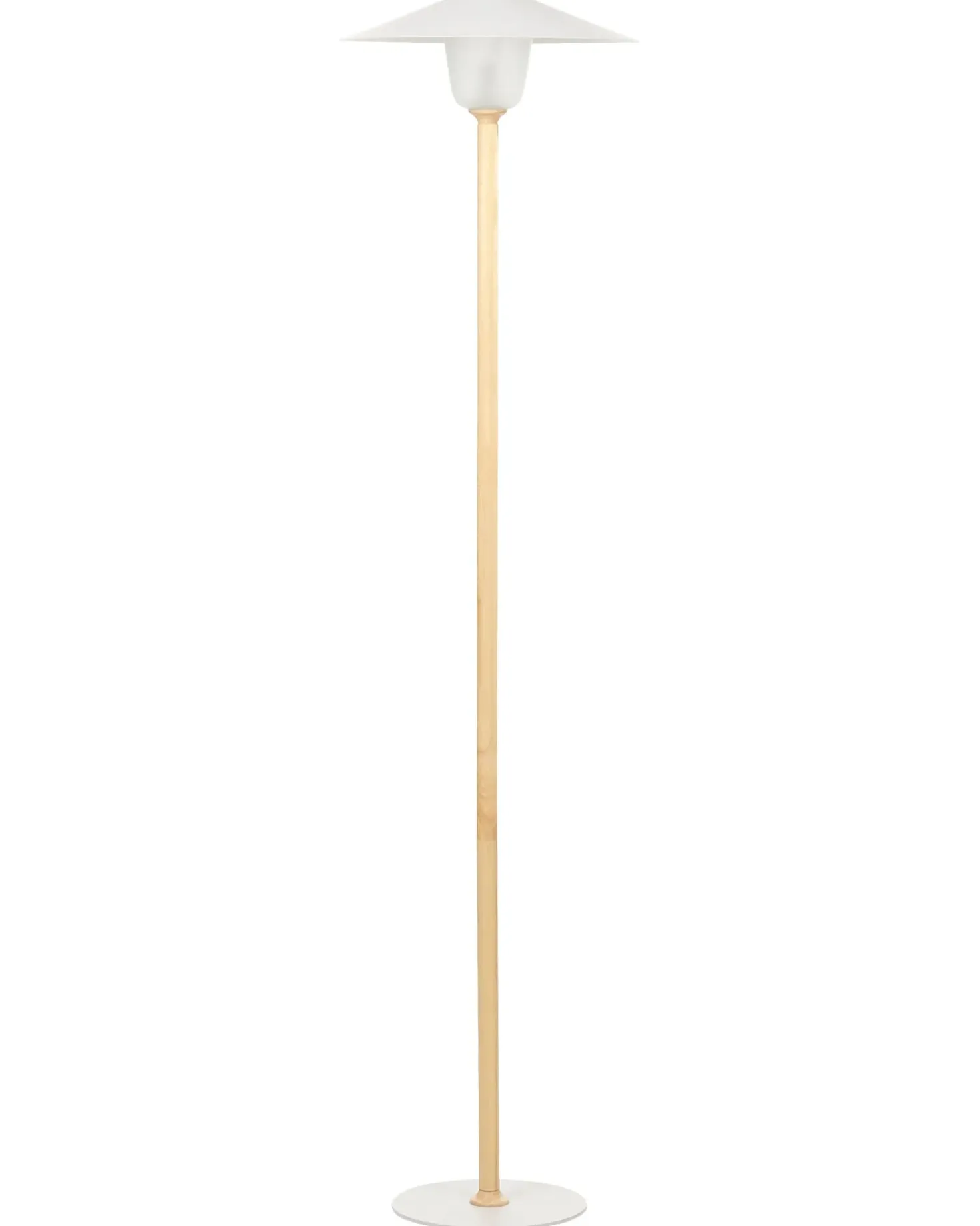 Lampada da pavimento MOPPY Legno di quercia Bianco