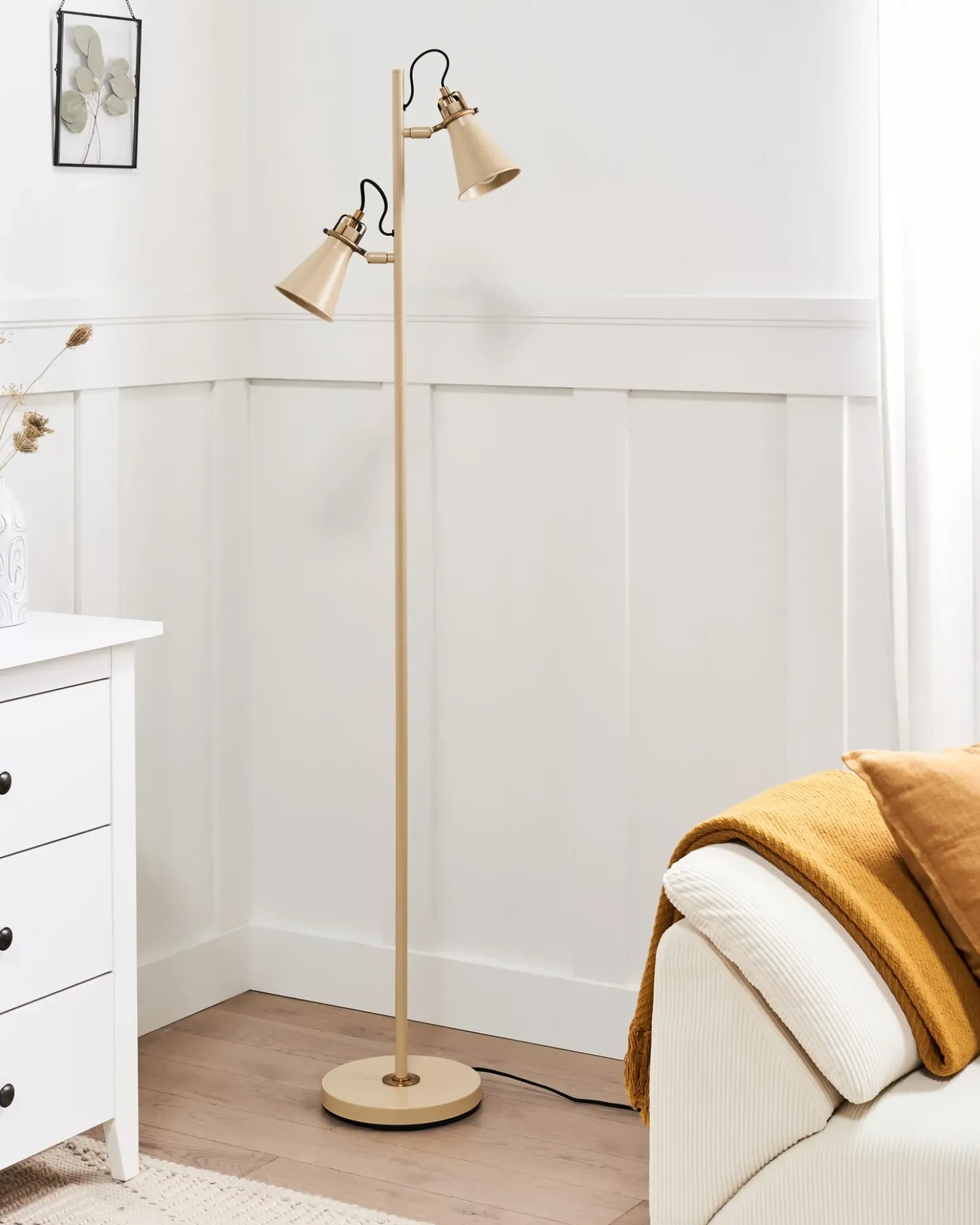 Lampada da pavimento MOYOLA Regolabile Metallo Beige