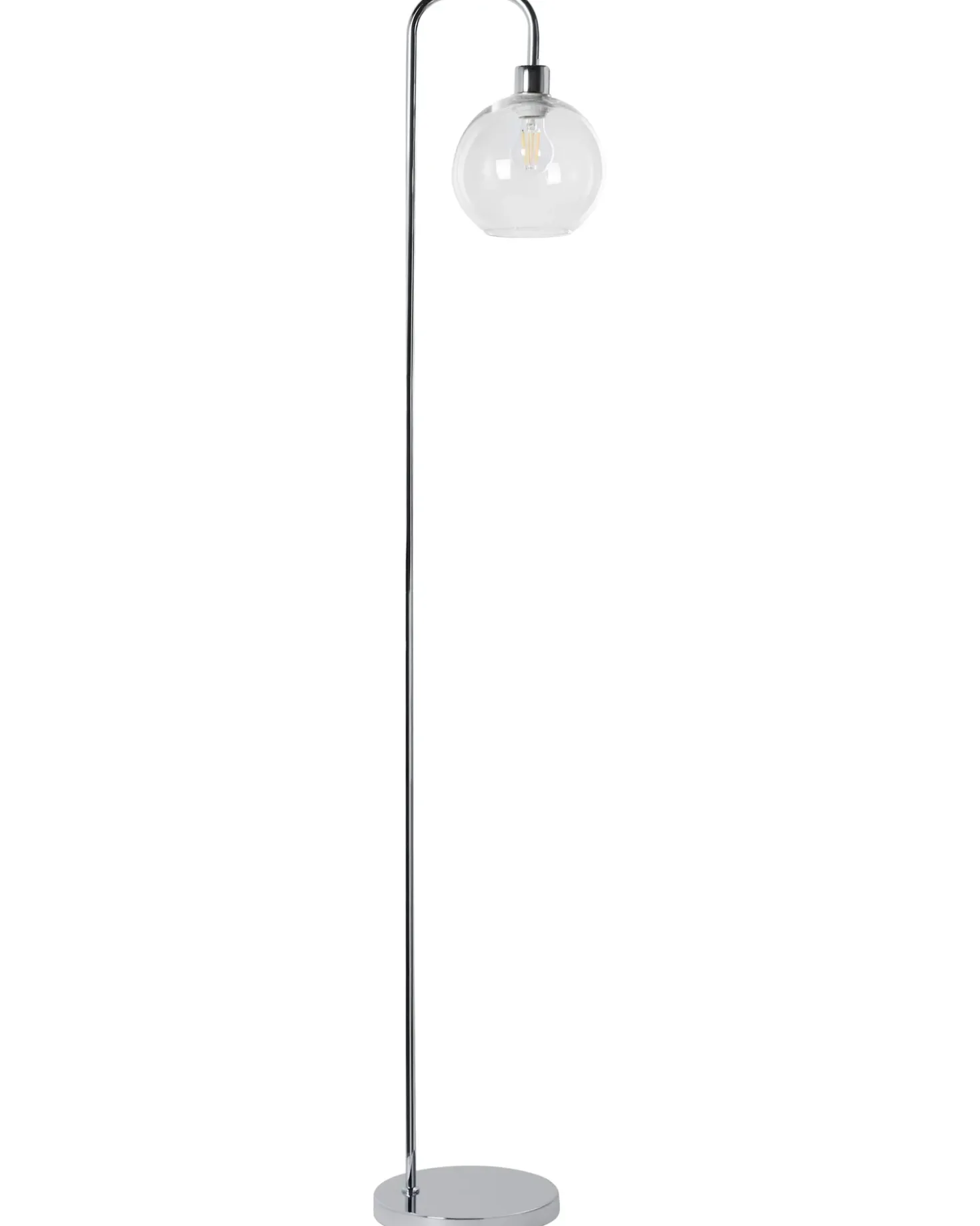 Lampada da pavimento OKAVANGO Metallo Argento