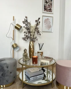 Lampada da pavimento OWENS Regolabile Legno di frassino Bianco