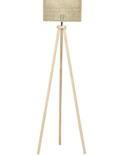 Lampada da pavimento PENTON Rattan Naturale