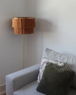 Lampada da pavimento PERISTERI Metallo Marrone
