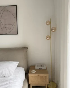 Lampada da pavimento RAMIS Metallo Oro