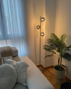 Lampada da pavimento RAMIS Metallo Argento