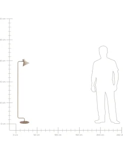 Lampada da pavimento RIMAVA Metallo Beige