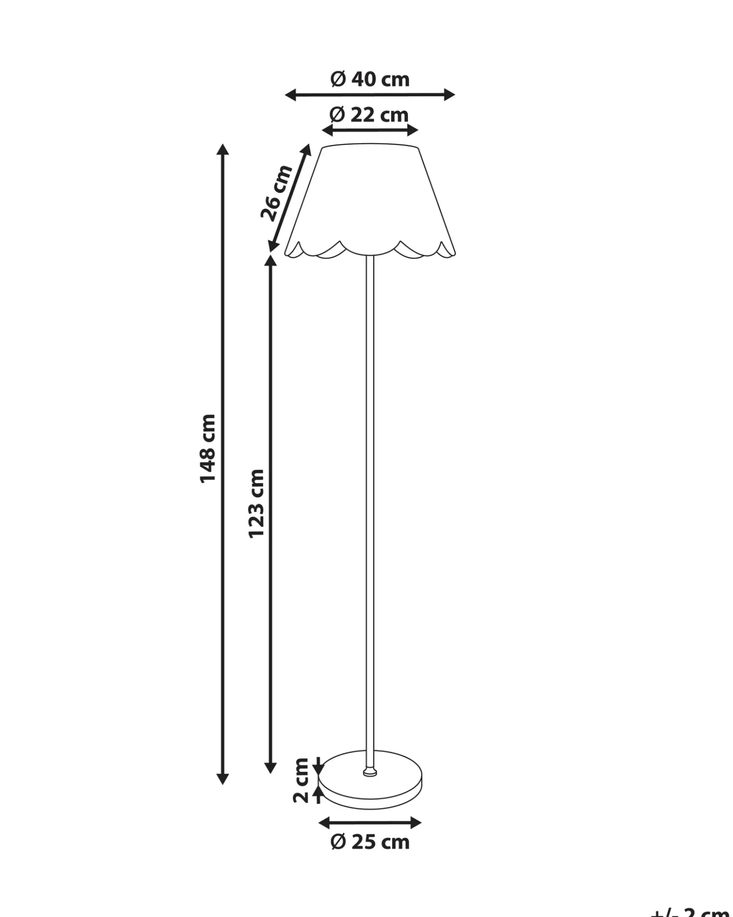 Lampada da pavimento SALM Rattan Naturale