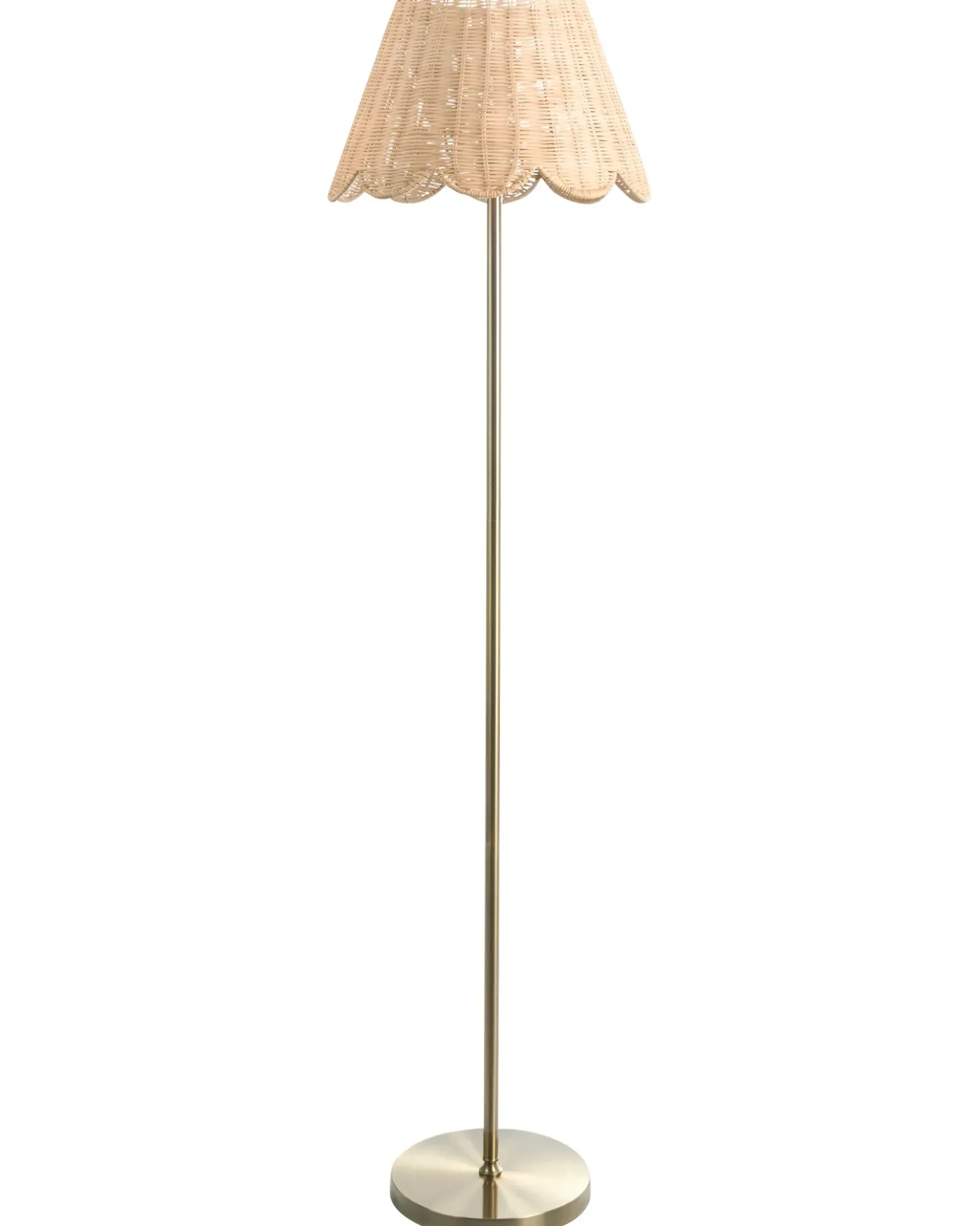 Lampada da pavimento SALM Rattan Naturale