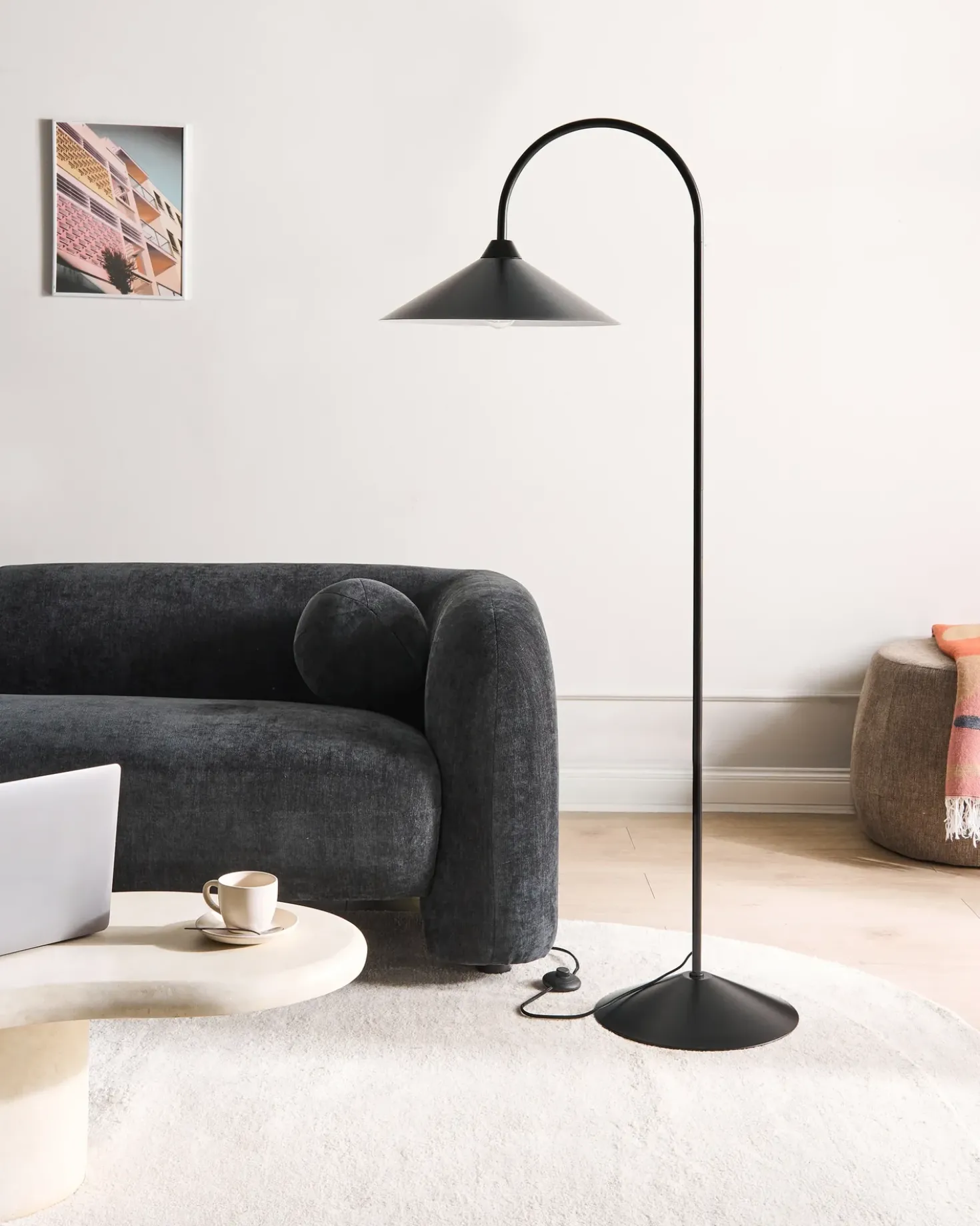 Lampada da pavimento SAVEGRE Metallo Nero