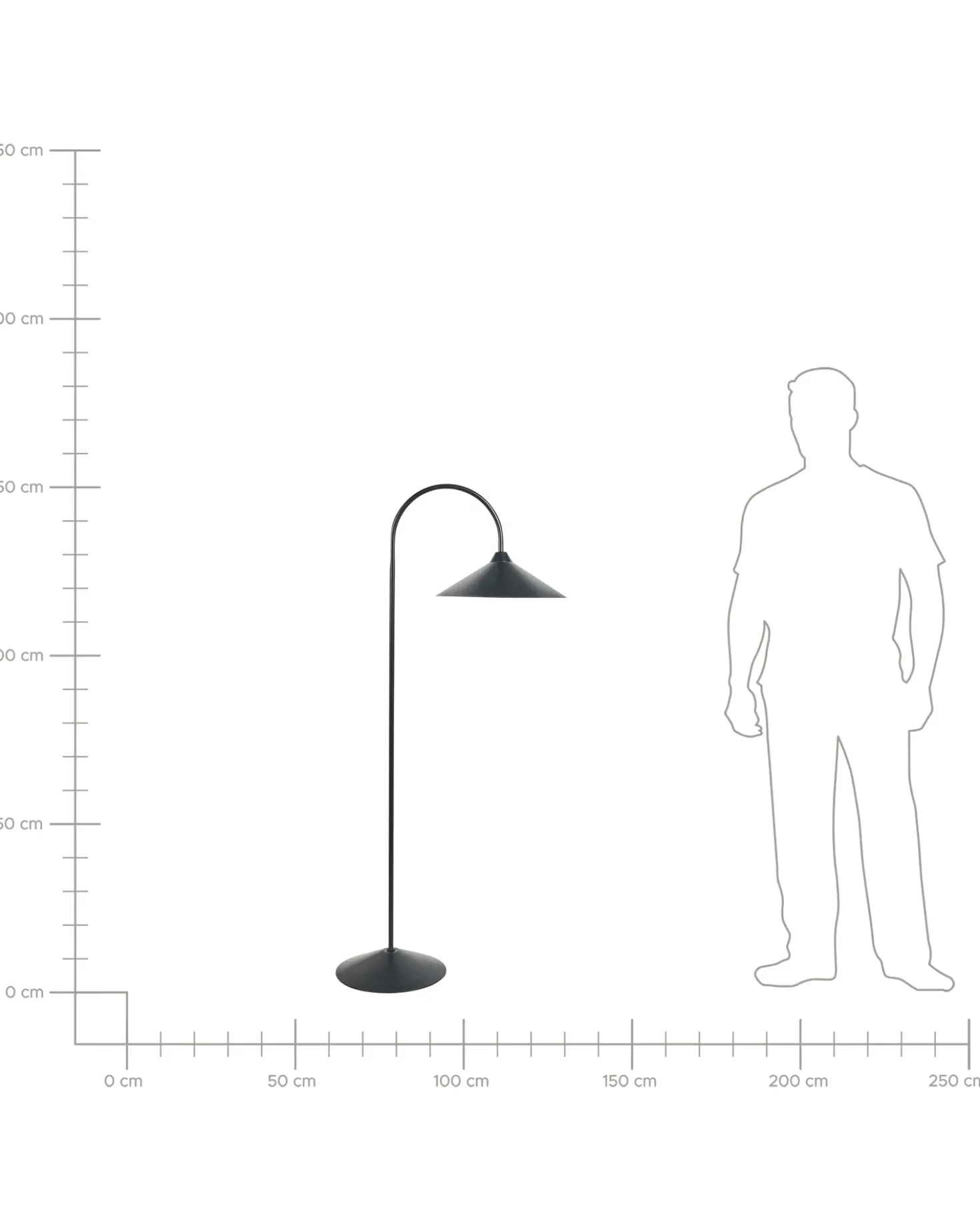 Lampada da pavimento SAVEGRE Metallo Nero