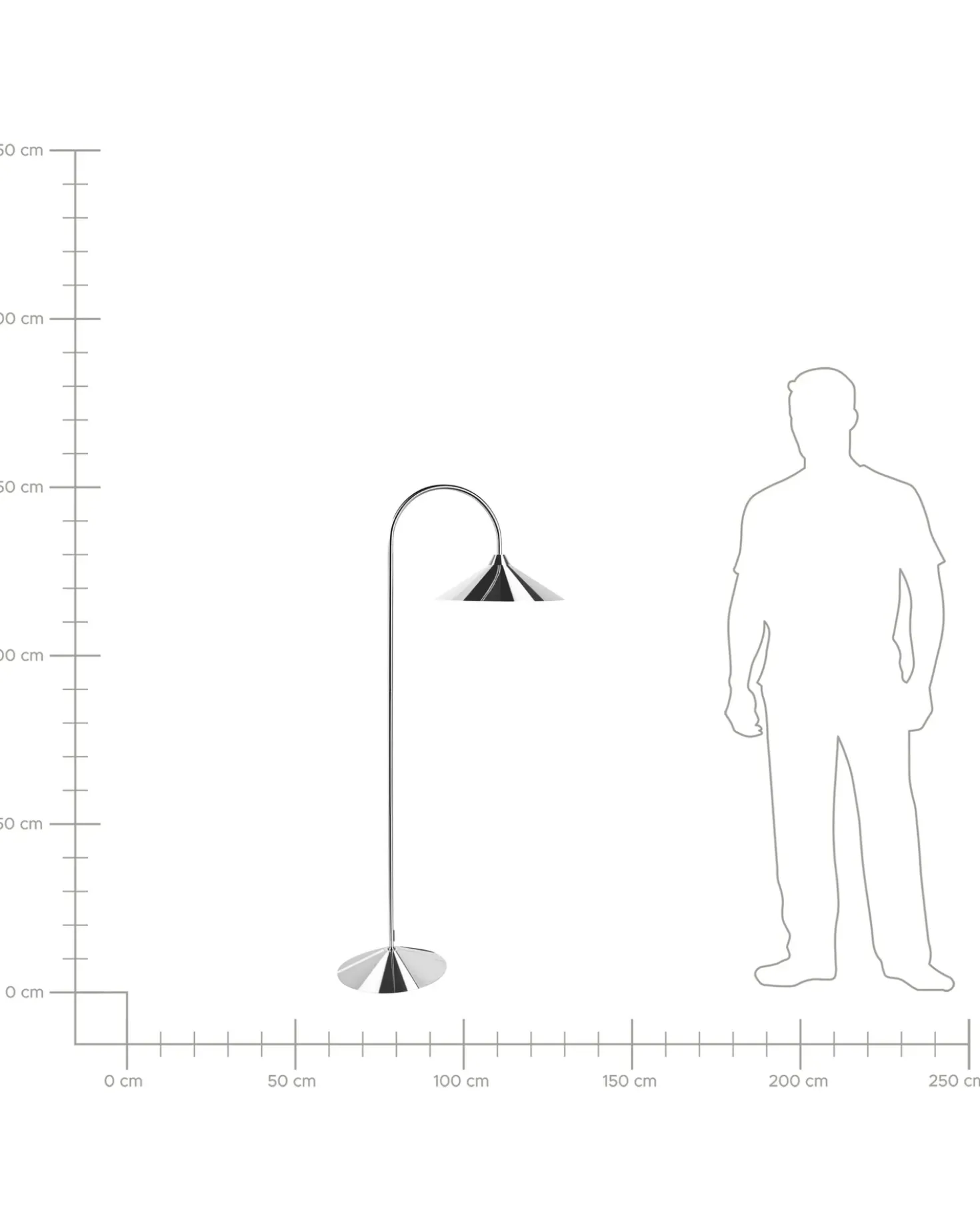 Lampada da pavimento SAVEGRE Metallo Argento
