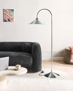 Lampada da pavimento SAVEGRE Metallo Argento