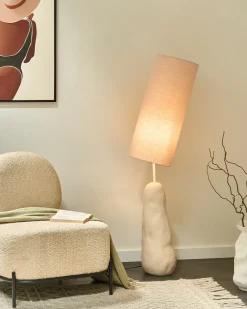 Lampada da pavimento SELB Ceramica Beige chiaro