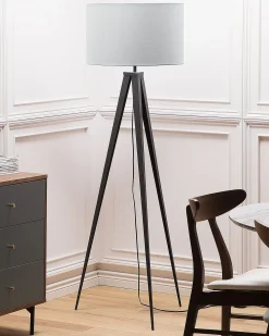 Lampada da pavimento STILETTO Metallo Grigio