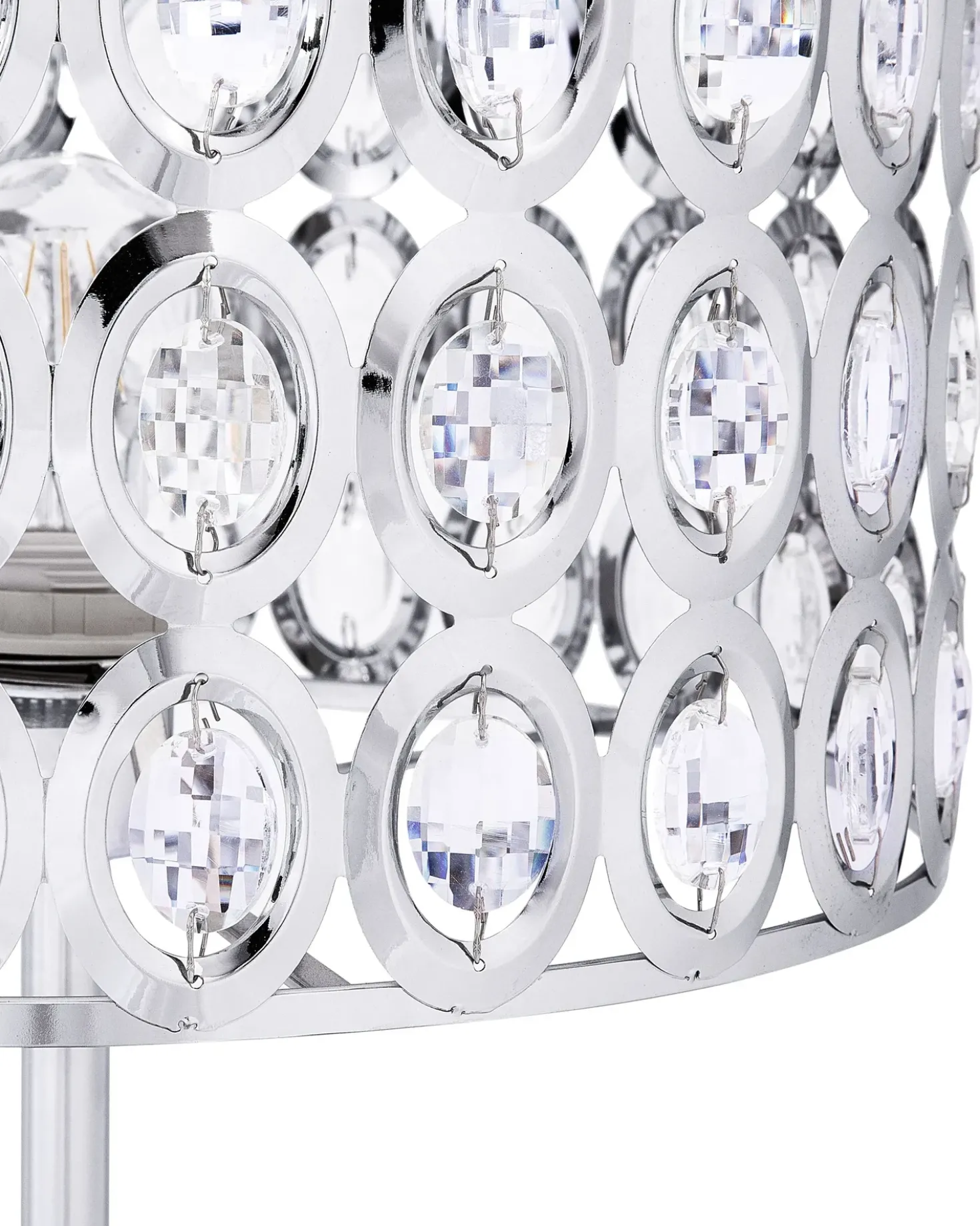 Lampada da pavimento TENNA Cristallo Argento