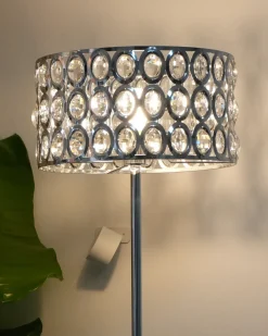 Lampada da pavimento TENNA Cristallo Argento