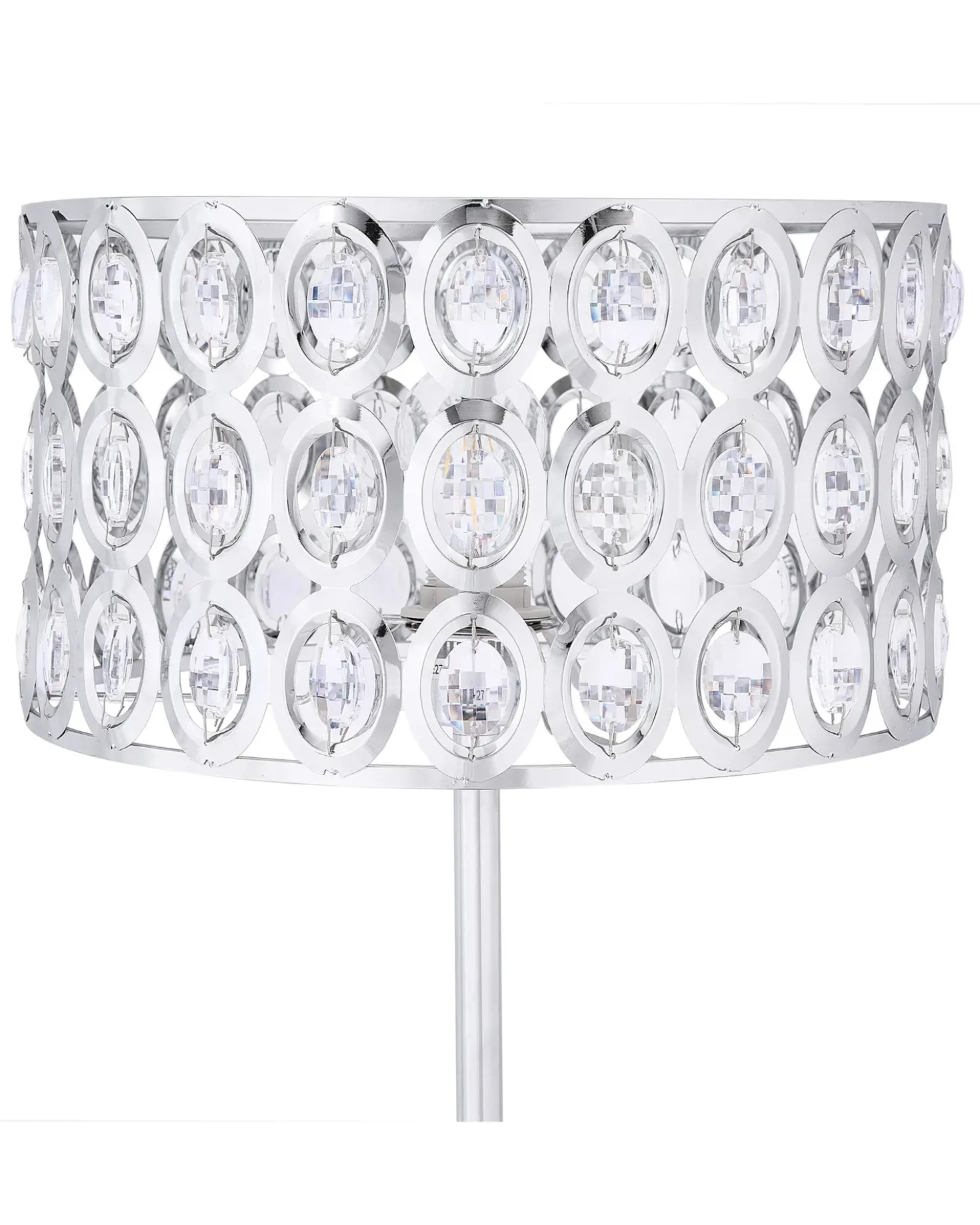Lampada da pavimento TENNA Cristallo Argento