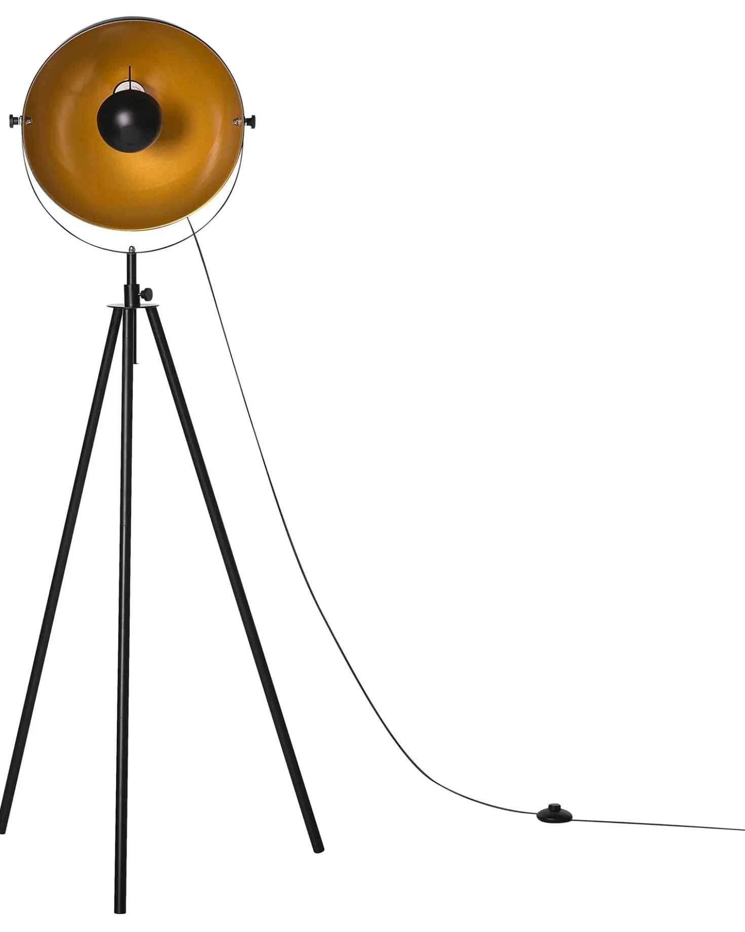Lampada da pavimento THAMES Metallo Nero
