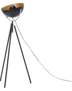 Lampada da pavimento THAMES Metallo Nero