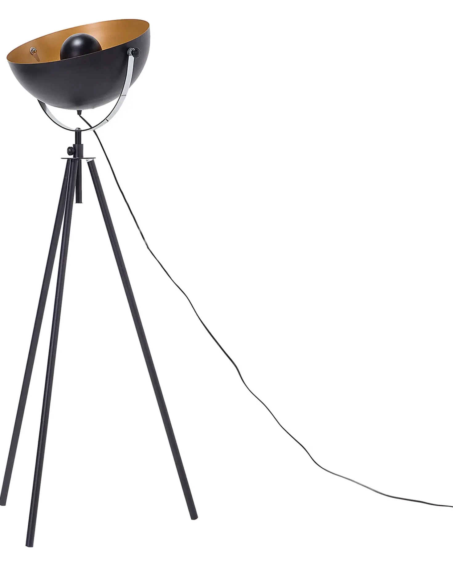 Lampada da pavimento THAMES Metallo Nero