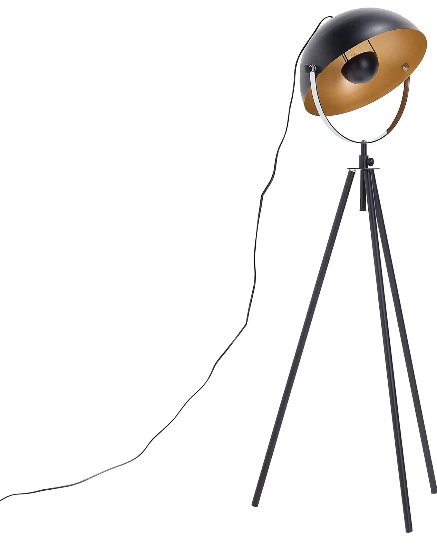 Lampada da pavimento THAMES Metallo Nero
